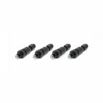 Torque Solution black anodized billet aluminum TPMS valve stem kit for 2008-2020 Subaru vehicles.
