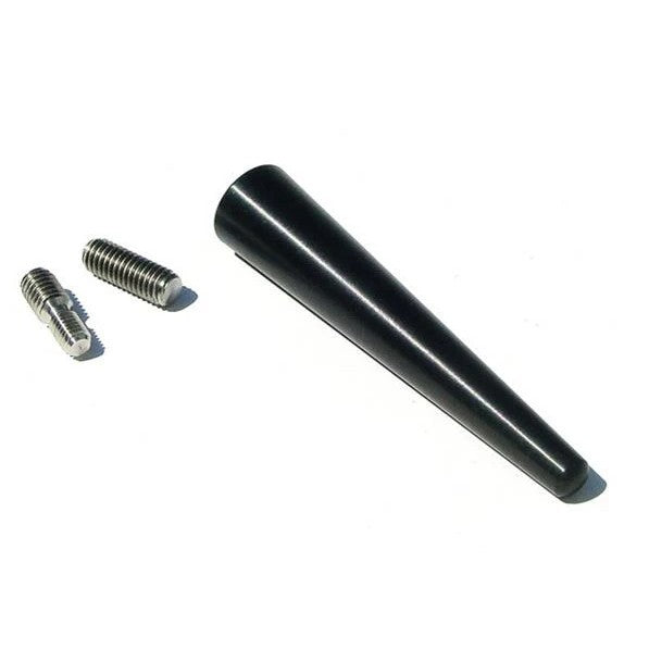 Torque Solution black billet aluminum shorty antenna for Audi and Volkswagen vehicles