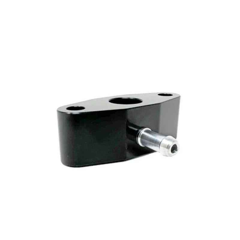 Torque Solution black anodized billet aluminum boost tap for BMW N20, N54, and N55 engines