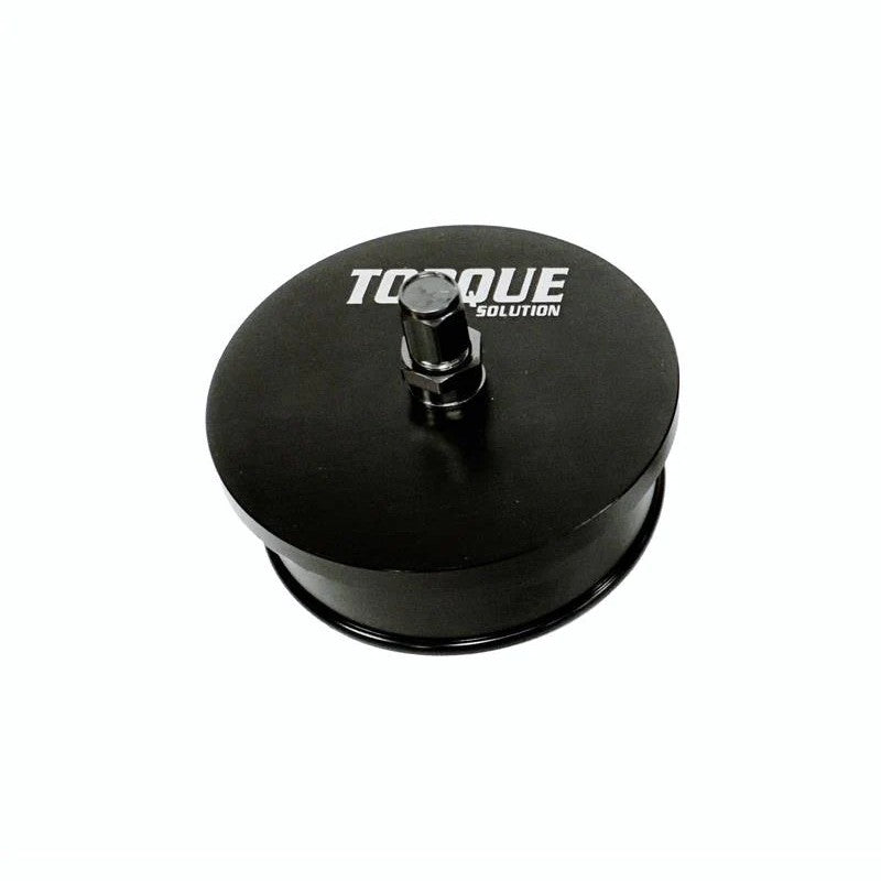 CNC machined billet aluminum universal boost leak tester tool from Torque Solution