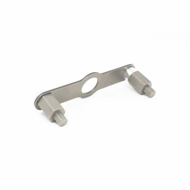 Torque Solution camlock tool for Subaru EJ turbo engines used to lock camshaft gears during timing belt service.
