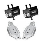 A pair of Torque Solution performance engine mounts and mounting plates for Subaru 2002-2017 models.