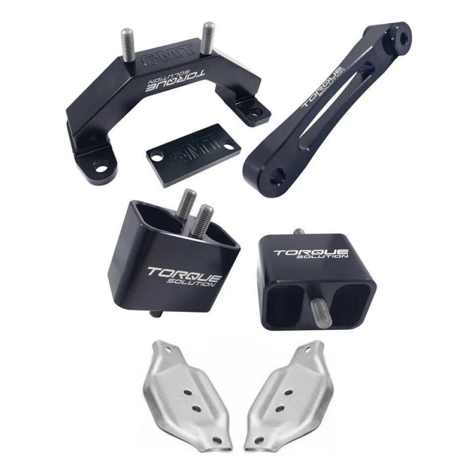 Torque Solution engine and transmission mount kit with heavy duty bushings and mounting plates for Subaru WRX STI