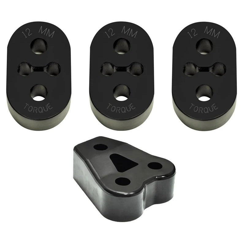 Torque Solution exhaust mount kit featuring black high-performance hangers for Hyundai Veloster.