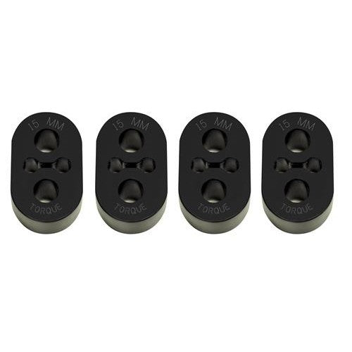 Torque Solution 15mm exhaust mount kit for Subaru vehicles, featuring heavy-duty hangers, part number TS-SU-0154.