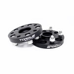 Torque Solution 25mm forged aluminum wheel spacer with 5x100 bolt pattern and 56mm hub-centric bore.