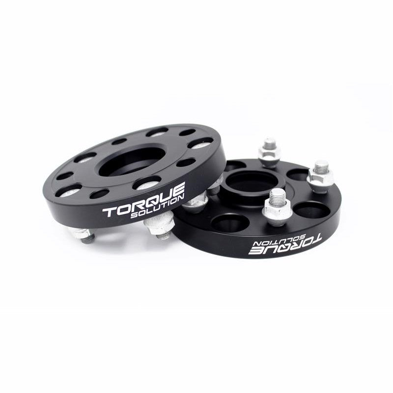 Torque Solution 25mm forged aluminum wheel spacer with 5x100 bolt pattern and 56mm hub-centric bore.
