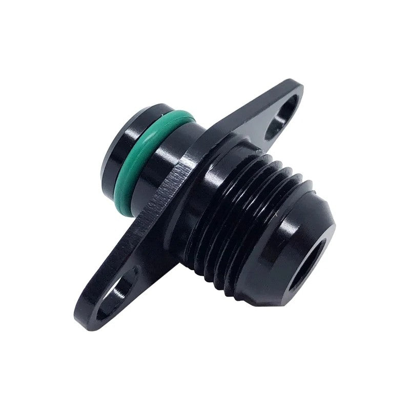 Torque Solution fuel rail adapter fitting with -8AN flare for Mitsubishi and DSM fuel rails