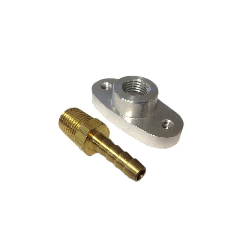 Billet aluminum Torque Solution MAP sensor adapter for 2005-2006 Mitsubishi Lancer Evolution 8 and 9.