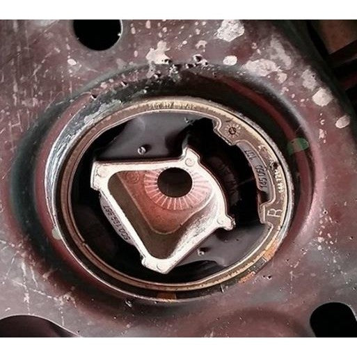 Torque Solution billet aluminum pendulum mount insert with triangle center profile for VW and Audi MQB chassis