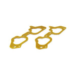 Pair of black 3mm Torque Solution phenolic thermal intake manifold spacers for Subaru EJ engines