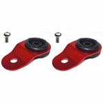 Red Torque Solution radiator mount combo with polyurethane inserts for 2005-2006 Mitsubishi Lancer Evolution.