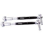 Torque Solution rear toe link kit with adjustable threaded bodies and hardware for Porsche 911, Boxster, and Cayman.