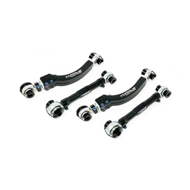 A pair of Torque Solution adjustable rear upper camber arms for Toyota GR Supra MKV and BMW Z4 G29.