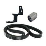 Torque Solution black alternator relocation bracket kit for Subaru reversed intake manifold configurations.