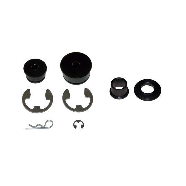 Torque Solution machined metal shifter cable and gate selector bushings for Mitsubishi Lancer Evolution X.