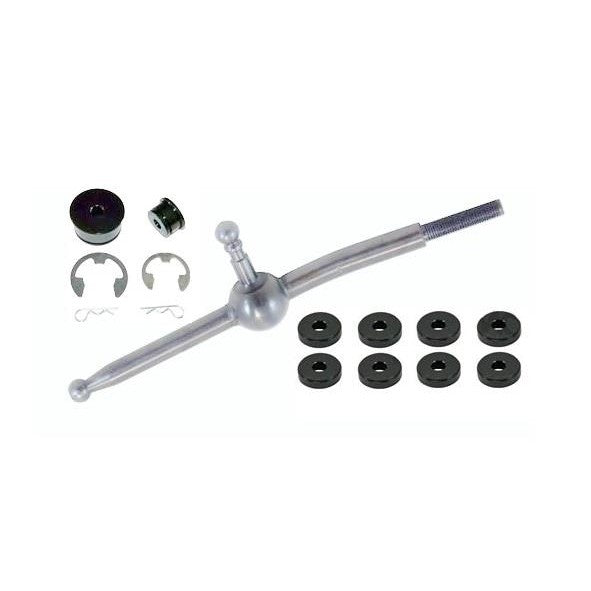 Torque Solution short shifter lever and shifter bushings for 2005-2006 Mitsubishi Lancer Evolution 5-speed models