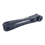 Black anodized Torque Solution CNC billet aluminum pitch stop mount for Subaru drivetrain reinforcement
