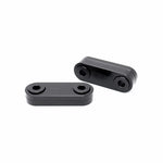 CNC-machined solid billet aluminum positive shift kit components for Subaru transmissions.