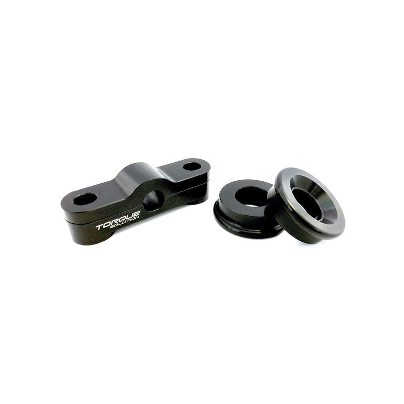 Torque Solution CNC-machined solid billet shifter bushing kit with hardware for B-Series Honda and Acura engines.