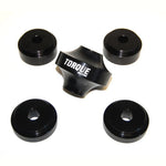 Torque Solution solid differential bushings with billet aluminum inserts for 2008-2015 Mitsubishi Lancer Evolution X