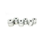 Torque Solution CNC machined 6061-T6 billet aluminum solid front subframe bushings for 1995-1999 Mitsubishi Eclipse and Talon.