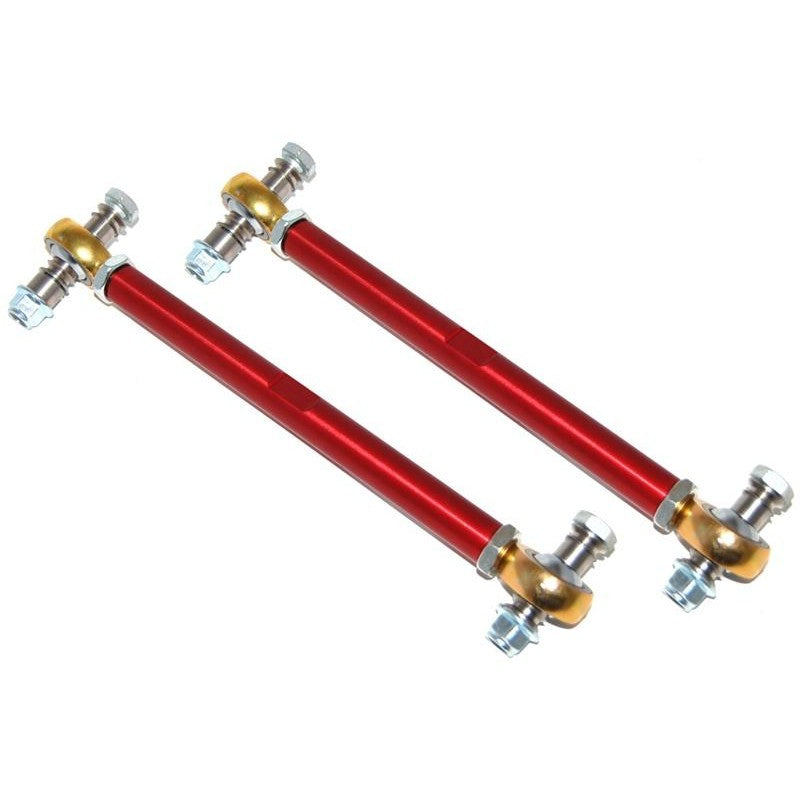 Torque Solution spherical rear sway bar endlinks with high-strength bearings and mounting hardware