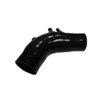 Torque Solution black 3-inch recirculating silicone turbo inlet hose for Subaru WRX STI