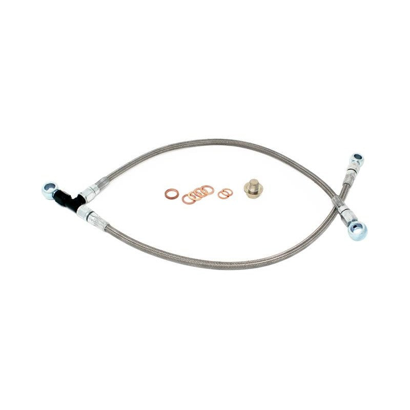 Torque Solution TS-SU-577 turbo oil feed line kit for stock location Subaru EJ turbochargers
