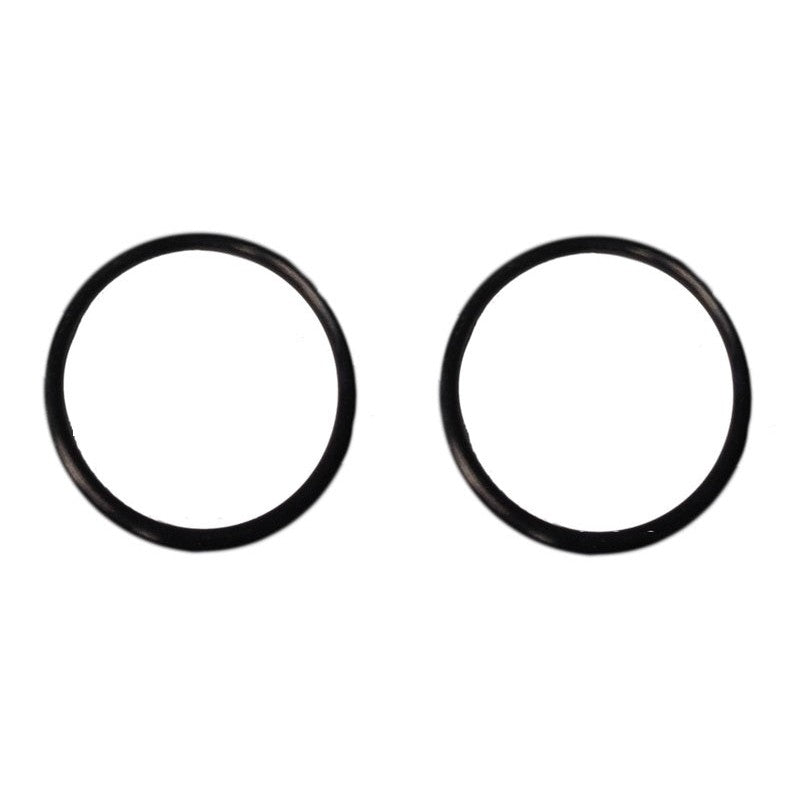Two black rubber replacement O-rings for Torque Solution billet bumper quick release kits.