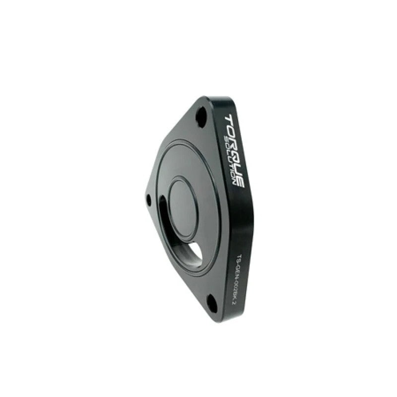 Black anodized CNC machined 6061 billet aluminum V2 blow off valve sound plate for turbocharged engines