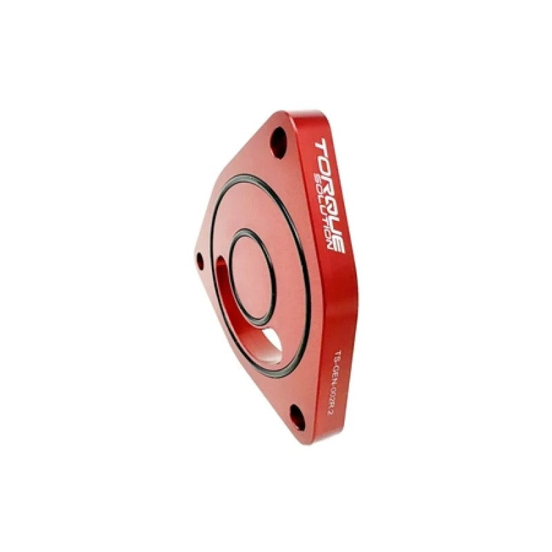 Red Torque Solution V2 blow off valve sound plate adapter with five-bolt mounting pattern