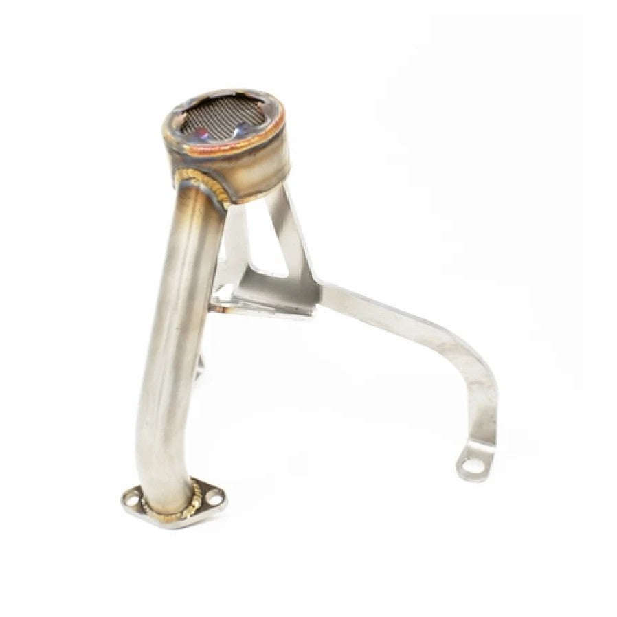 Torque Solution V2 HD heavy duty oil pickup tube for Subaru EJ series engines featuring reinforced welds and mesh screen