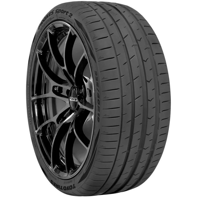 Toyo Proxes Sport 2 tire 235/40R18 (95Y) XL showing asymmetric tread pattern and performance sidewall design.