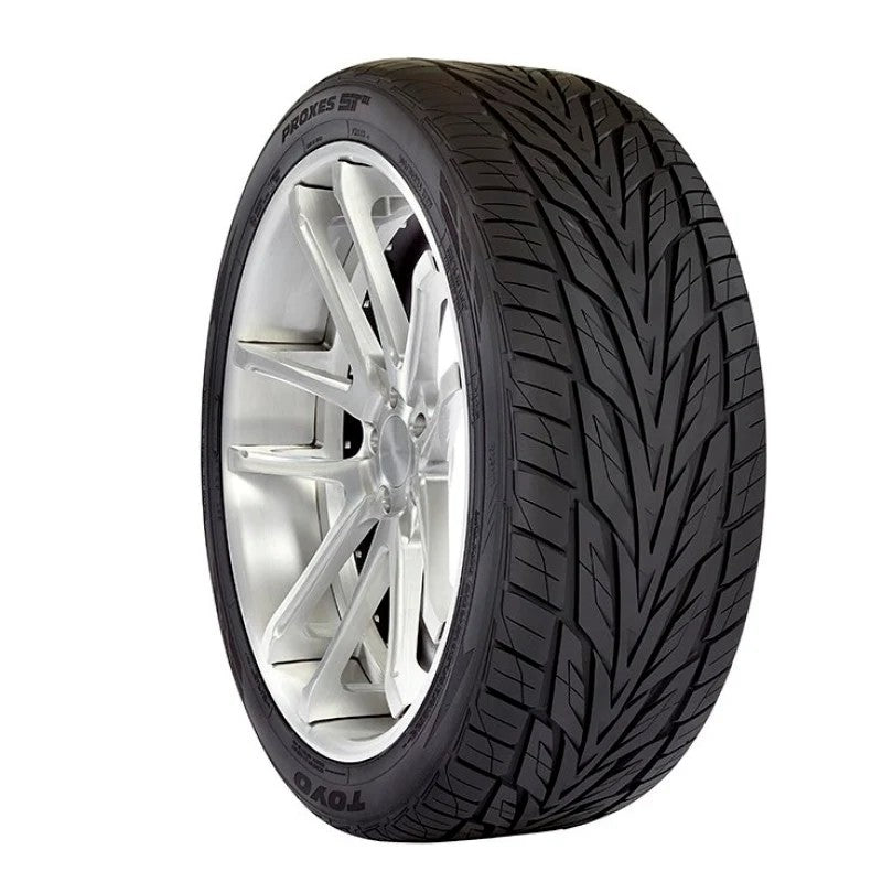 Toyo Proxes ST III performance tire in 275/50R20 featuring an aggressive directional tread pattern and lightning sipes.