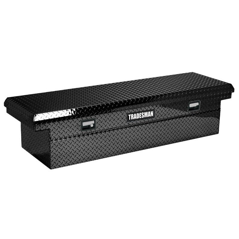 Black Tradesman 70-inch aluminum low-profile cross-bed truck tool box