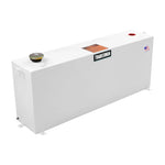 Tradesman white powder-coated steel rectangular full-size liquid storage tank for pickup truck beds.