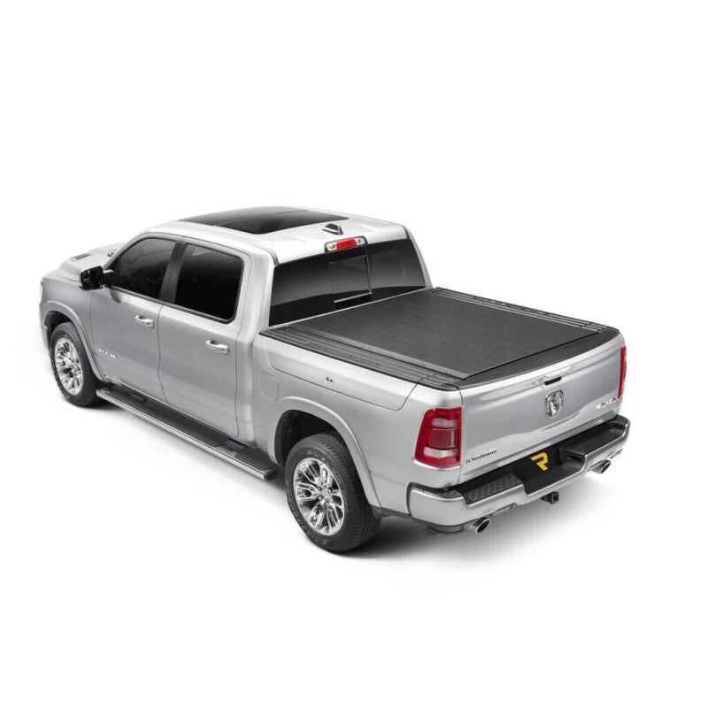 TruXedo Lo Pro low-profile roll-up tonneau cover on a Ram truck with 6'4" bed and RamBox system.