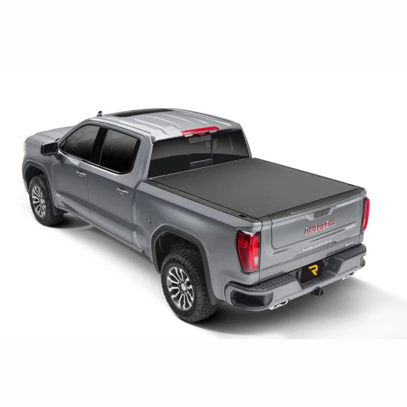 Matte black TruXedo Pro X15 soft roll-up tonneau cover on a 2019-2026 GMC Sierra 1500 truck bed