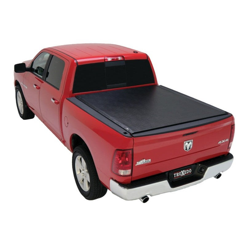 TruXedo Lo Pro low-profile roll-up truck bed cover on a Ram 1500 with a 5'7" bed.