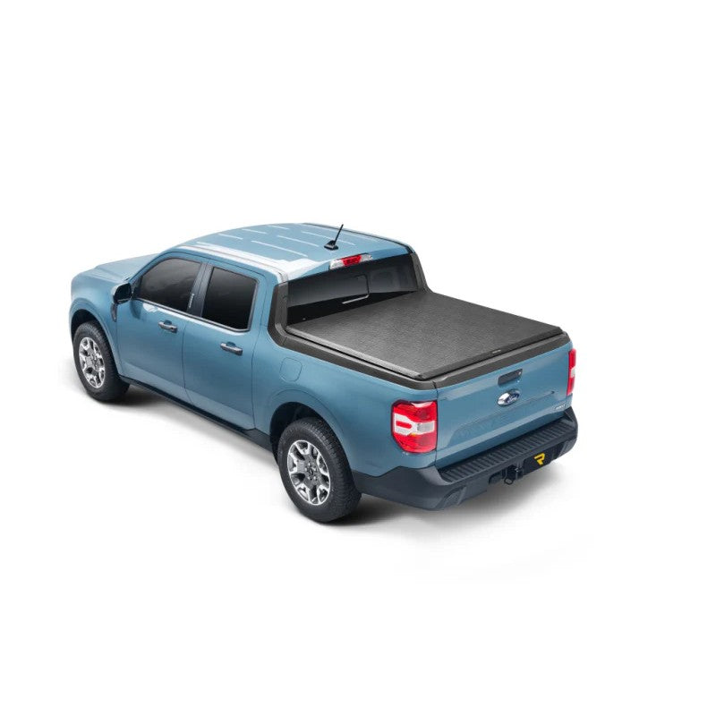 TruXedo TruXport soft roll-up tonneau cover in gloss RTxVinyl installed on a 2022-2026 Ford Maverick bed.