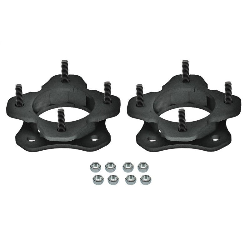 Tuff Country 52220 black powder-coated 0.25-inch steel 2-inch front leveling kit for Toyota Tundra and Sequoia.