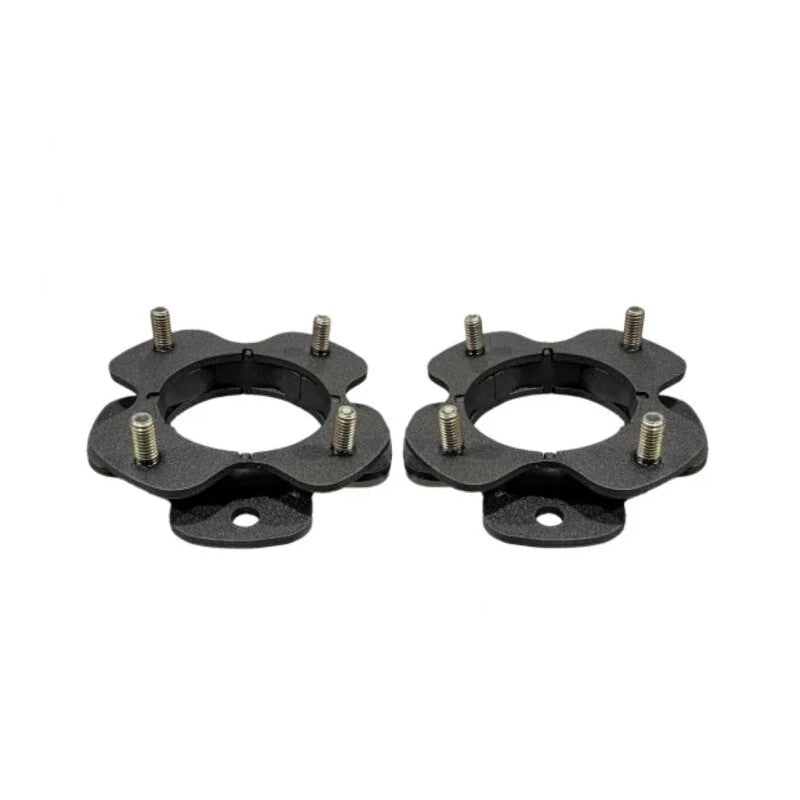 Tuff Country 1.5-inch black powder-coated steel front leveling spacers for 2024 Toyota Tacoma and Land Cruiser