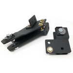 Tuff Country heavy-duty steel axle pivot drop brackets and adjustable camber bolts for Ford 4WD trucks.