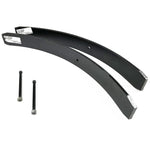Pair of Tuff Country black steel rear add-a-leaf springs with center pins for Ford F-250 and F-350 Super Duty trucks.