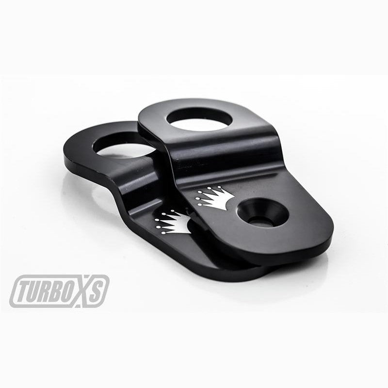 Black anodized CNC machined billet aluminum radiator stay bracket for 2015-2016 Subaru WRX and WRX STI