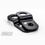 Black anodized CNC machined billet aluminum radiator stay bracket for 2015-2016 Subaru WRX and WRX STI