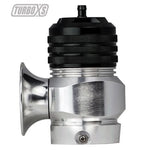Turbo XS Type H-RFL atmospheric blow off valve featuring a billet aluminum body and piston assembly.