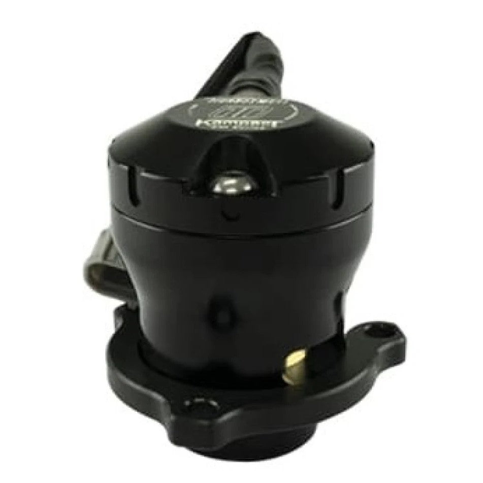 Turbosmart Kompact EM VR17 Dual Port Blow-Off Valve featuring billet aluminum body and integrated electronic solenoid.