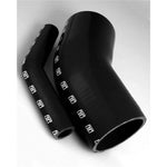 Turbosmart TS-HE45275-BK black 45-degree 2.75-inch multi-layered silicone elbow hose.